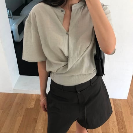 予約販売　Wrap Waist Blouse