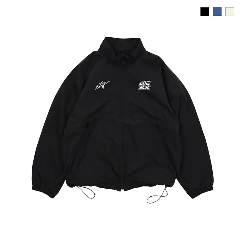 ANTIBSC ブラック ナイロンジャケット XL Water Repellent Track Jacket | ANTIBCSC
