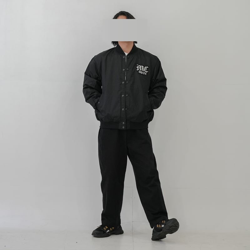 【限定値下げ】AVENCHUMU stadium jacket ブラック AVIREX（アヴィレックス）の「【直営店限定】スタジアムジャケット