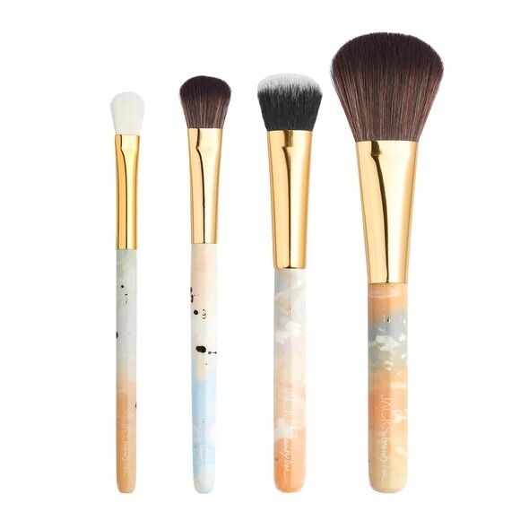 ❣️大セール❣️アワーグラスメイクブラシ4本セット ブラシセット スライド式ブラシ4本セット(ブラック)[KP-SET-K