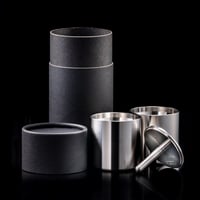 魔法のぐい吞み” 50mm＆Φ8 ステンレス製ぐい呑みセット【50mm 1