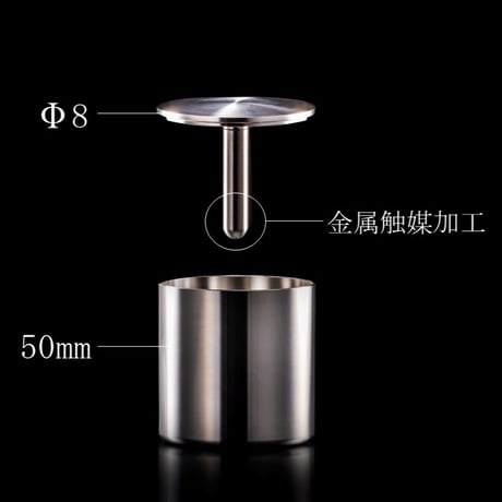 “魔法のぐい吞み” 50mm＆Φ8 ステンレス製ぐい呑みセット【50mm 2個入/Φ8 1個入】