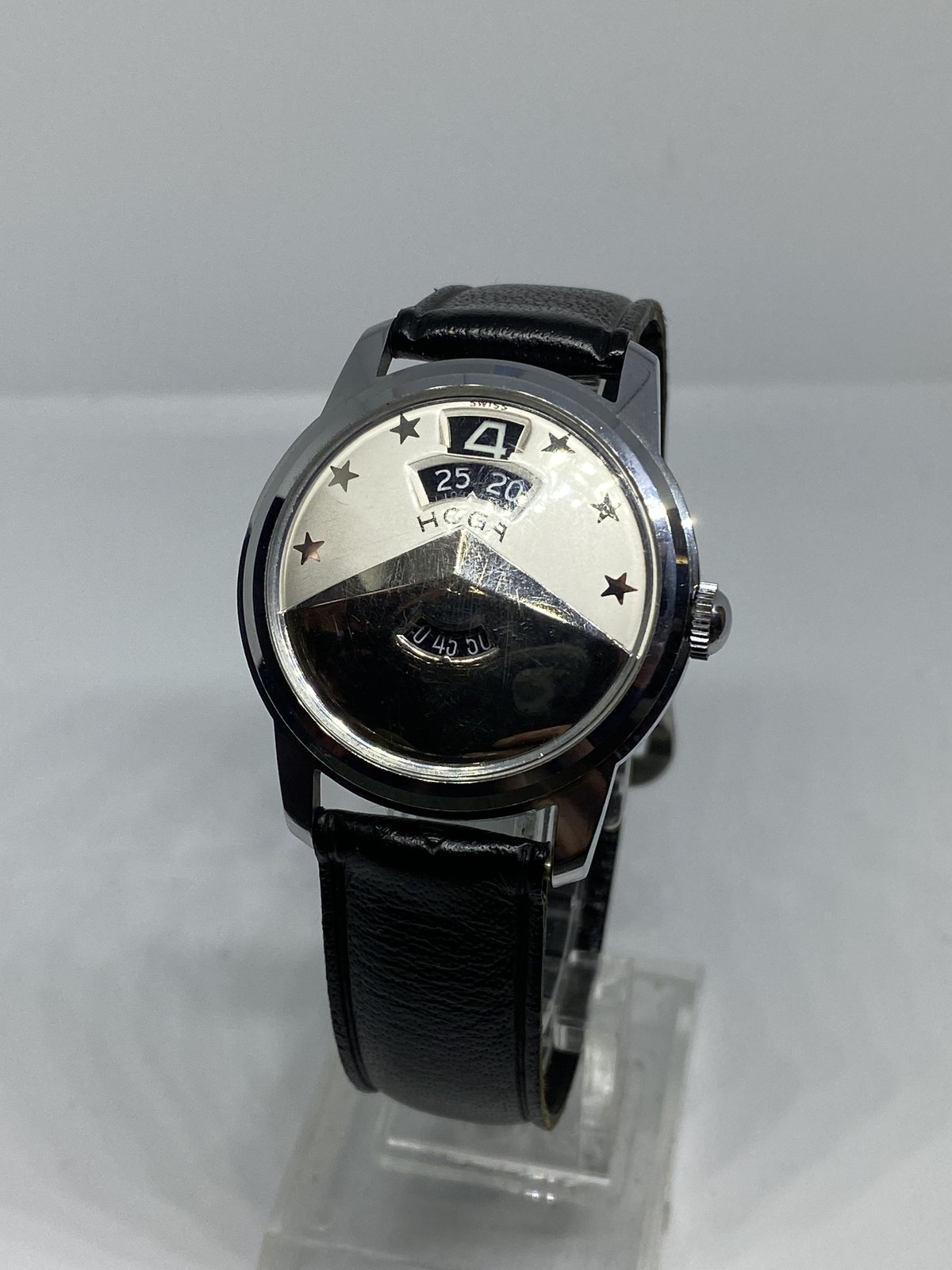 BULER 1970's ヴィンテージ ジャンプアワー SS 機械式腕時計