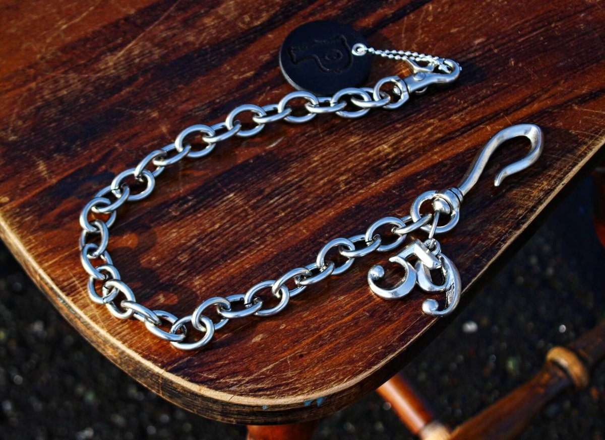 真鍮製 ヴィンテージメッキ“ ウォレットチェーン ナンバーズコンボ “59