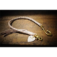 "Old Standard" Leather Wallet Rope / Natural Tan × Brass（レザーウォレットロープ）