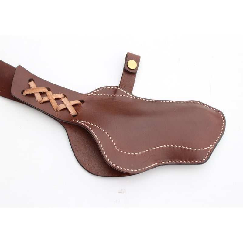 肩掛け式 スマホ ホルスター / 編み上げタイプ /ストラップ付