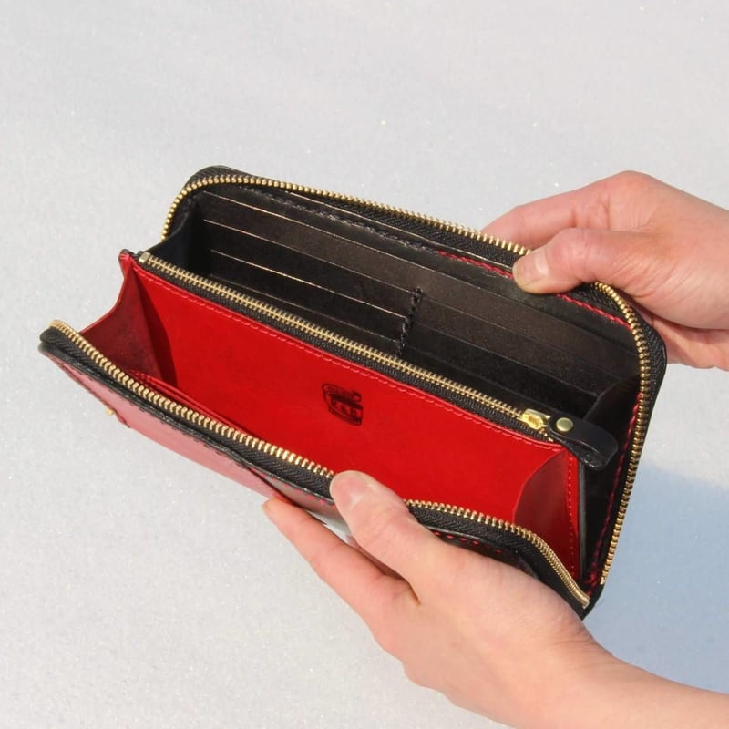 R&B” オリジナル レザー ウォレット ラウンドジップタイプ (長