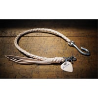 "Old Standard" Leather Wallet Rope / Natural Tan × Aged Silver（レザーウォレットロープ）