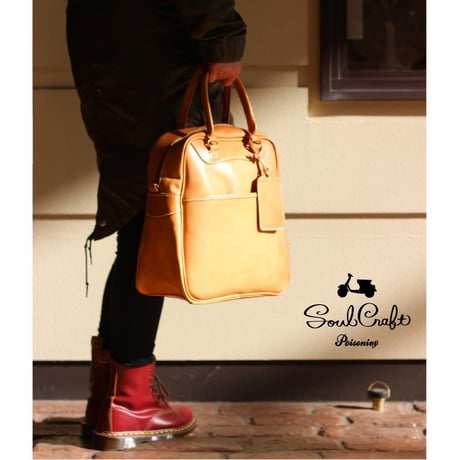フィフティーズ ボウリングバッグ / オイルドキャメルレザー SOULCRAFT Bowiingbag