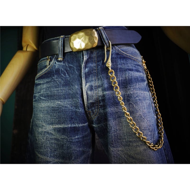 オリジナル 真鍮ウォレットチェーン キーフック×シャックル