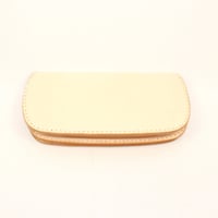 オリジナル ロング ウォレット ナチュラル ホワイト  ラウンディッシュフォルム / Original Leather Longwallet