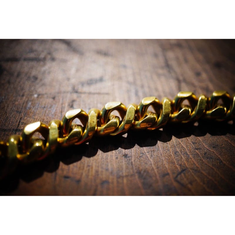 オリジナル ウォレットチェーン/真鍮製∞無限駒カット/フック