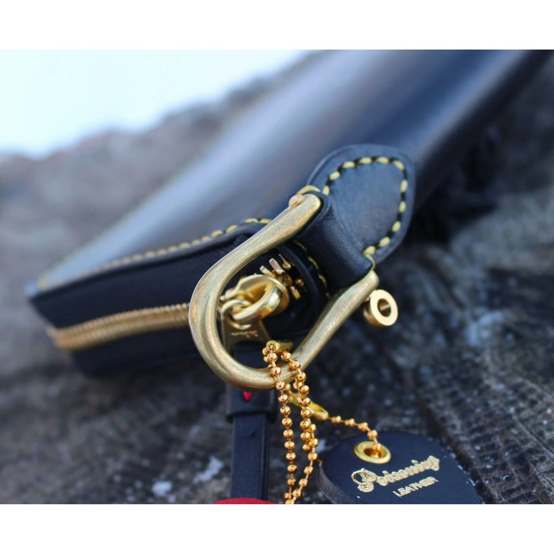 ウォレットロープ　38cm 幅1.8cm シャックル オリジナル シャックル ラウンドジップウォレット/長財布 Leather
