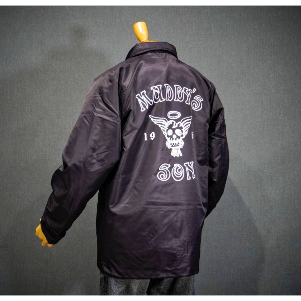 Embroidery 裏ボアコーチジャケット！NAVY