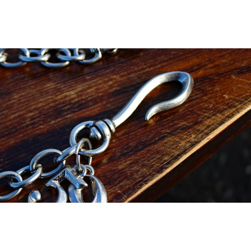 真鍮製 ヴィンテージメッキ“ ウォレットチェーン ナンバーズコンボ “59