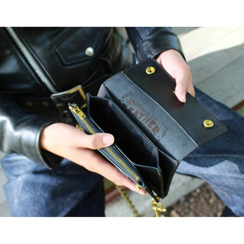【特典付き！】トラッカーウォレット ミドル ブラス ハンドメイド dfd381300eb852d2feab06cd5d6851
