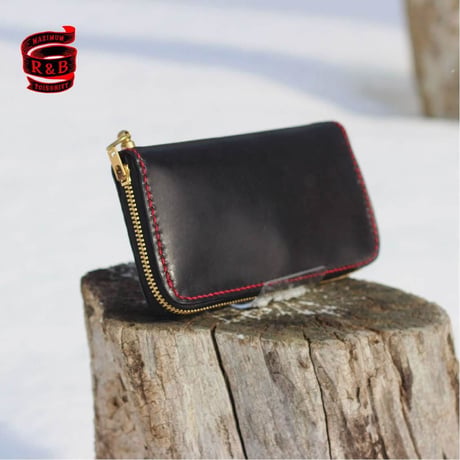 “R&B” オリジナル レザー ウォレット ラウンドジップタイプ  (長財布) Leather Longwallet