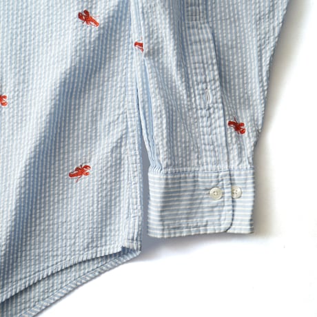 Brooks Brothers / Seersucker Lobster Striped L/S Shirt