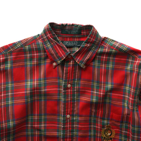 Polo Ralph Lauren / Vintage, Crest Madras Plaid B.D L/S Shirt