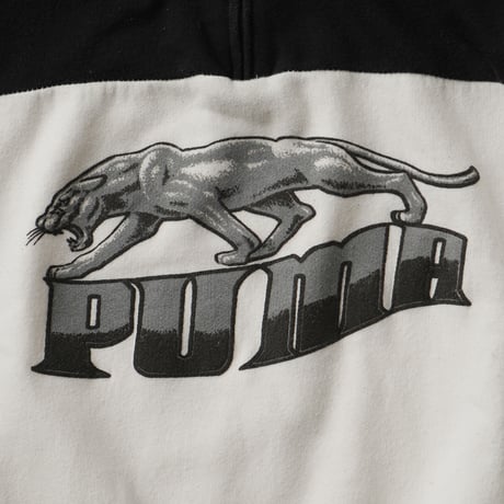 Puma / Vintage Bootleg, Quarter Zip Pullover Sweatshirt
