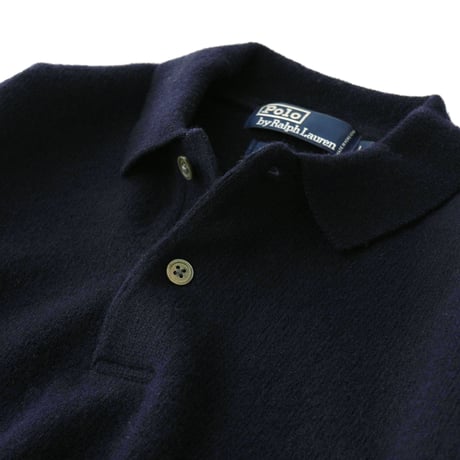 Polo Ralph Lauren / Vintage, Lamb Wool Knit Polo L/S Shirt