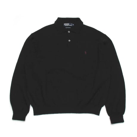 Polo Ralph Lauren / Vintage, Lamb Wool Knit Polo L/S Shirt