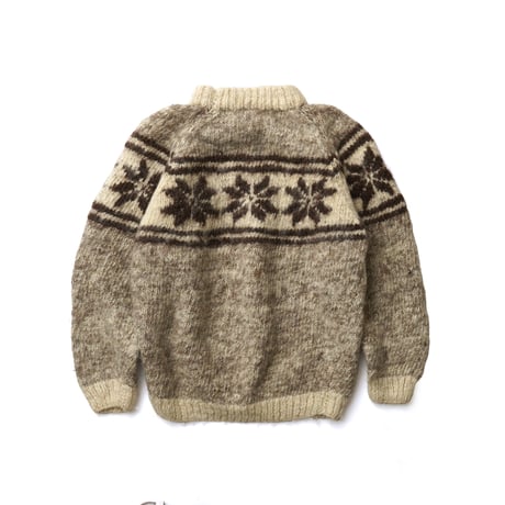 Vintage, Cowichan Knit Pullover Crewneck Sweater