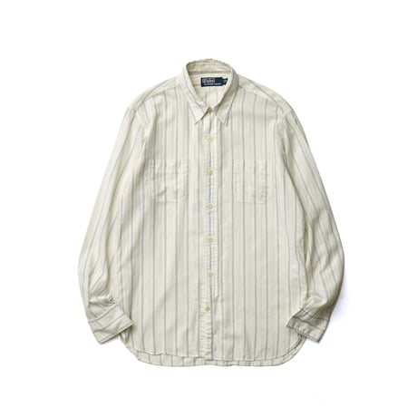 Ralph Lauren / Vintage, Striped Cotton Chin-Strapped L/S Shirt
