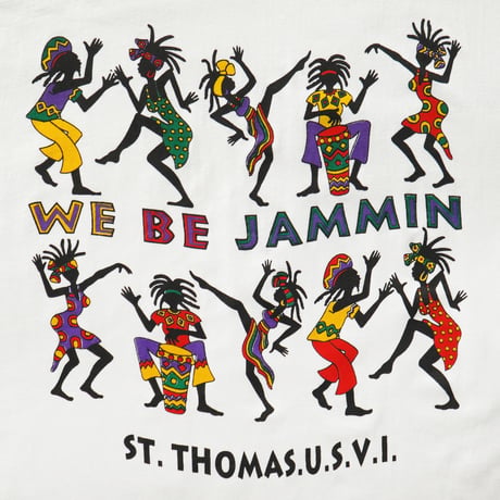 St. Thomas U.S.V.I / Vintage, Souvenir S/S Tee "We Be Jammin"
