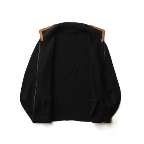 Vintage, Wool Acrylic Knit Zip Up Polo