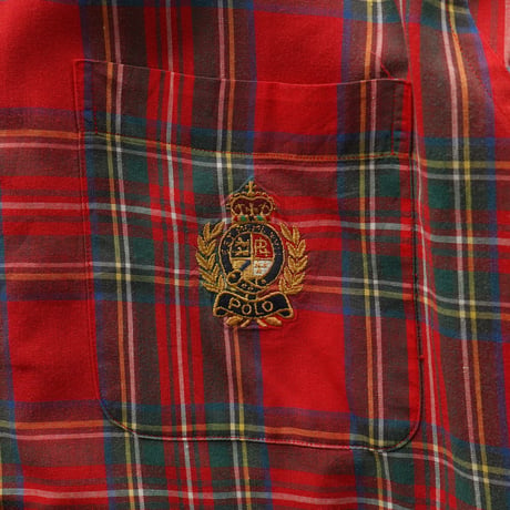 Polo Ralph Lauren / Vintage, Crest Madras Plaid B.D L/S Shirt