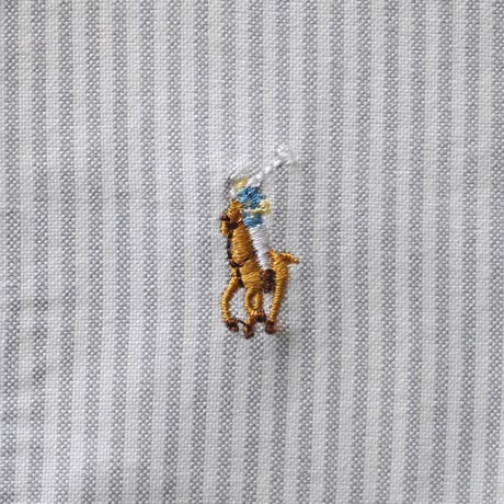 Ralph Lauren / Vintage, Striped Cotton Oxford B.D L/S Shirt "Classic Fit"