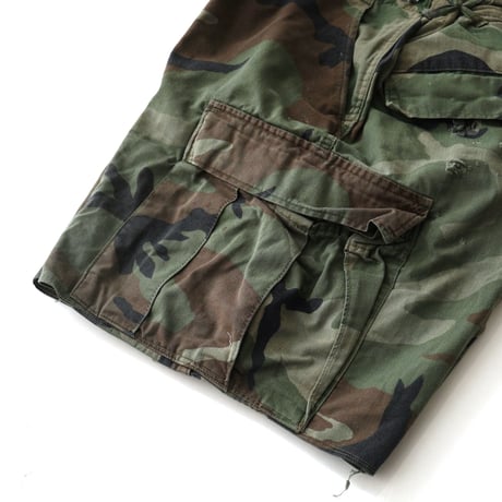 U.S Army / Vintage, BDU Short, Trousers Combat Woodland Camouflage Pattern