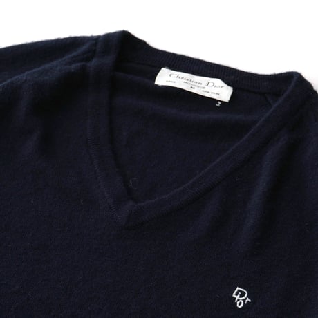 Christian Dior Monsieur / Vintage, Knit V-Neck Sweater