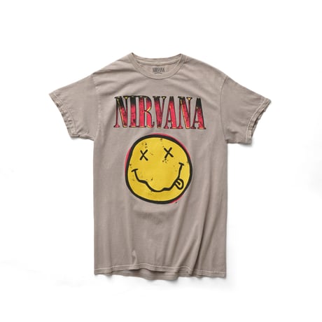 Nirvana / Mineral Washed Smiley Face S/S Tee