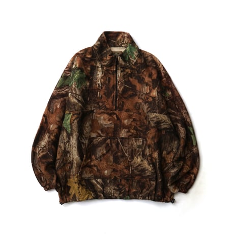 Whitewater Outdoors / Vintage, Real Tree Camo Quarter Zip Pullover Fleece Jacket