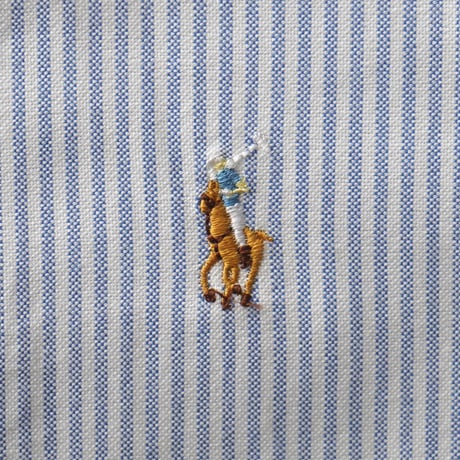 Ralph Lauren / Vintage, Striped Cotton Oxford B.D L/S Shirt "Classic Fit"