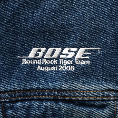 Bose / Denim Trucker Jacket "Round Rock Tiger Team 2006"