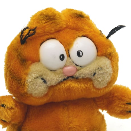 Garfield / 80's Vintage, Plush Toy "Sitting"