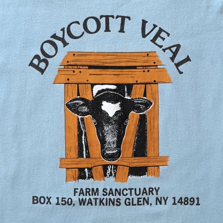 Farm Sanctuary / Vintage, Boycott Veal S/S Tee