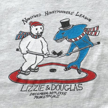 Lizzie & Douglas / Vintage, Newlywed Honeymooners League 1995 S/S Tee