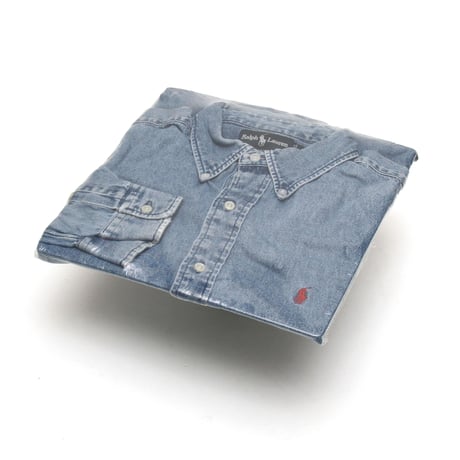 Ralph Lauren / 90's Vintage, Denim B.D L/S Shirt "Blake"