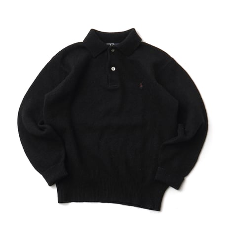 Polo Ralph Lauren / Vintage, Lamb Wool Knit Polo L/S Shirt