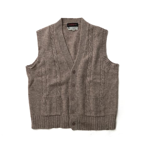 Bengal Lancer / Vintage, Wool Cable Knit Vest