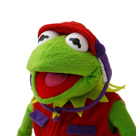 Kermit the Frog / Vintage, Plush Toy "Frog-Tographer"