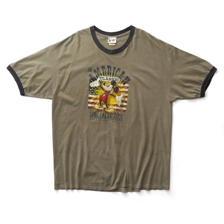 Disney / Vintage, Walt Disney World Ringer S/S Tee "Retro Mickey Mouse"