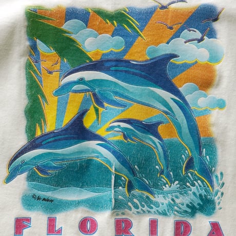 Florida, FL / Vintage, Souvenir S/S Tee "Dolphin"