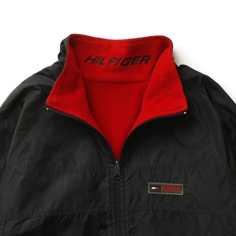 Tommy Hilfiger / Vintage, Zip Up Nylon Fleece Reversible Jacket