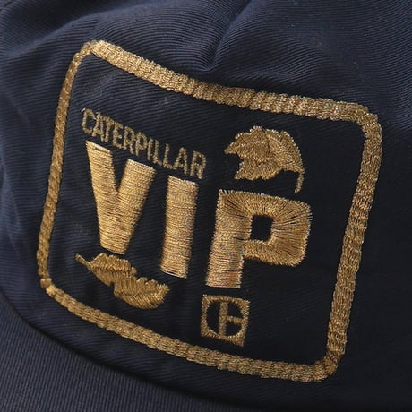 Caterpillar Inc. / Vintage, 5-Panel Snapback Hat "VIP, Gold laurel brim"