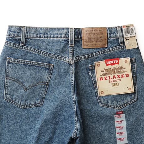 Levi's / Vintage, lot. 550 Denim Short "Relaxed Fit" W : 34